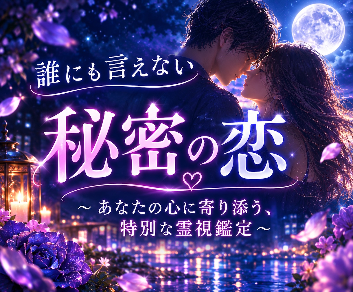 誰にも言えない秘密の恋のお悩みを優しく霊視します 否定せず寄り添います☘️誰にも言えない恋のお相手の本音と未来 イメージ1