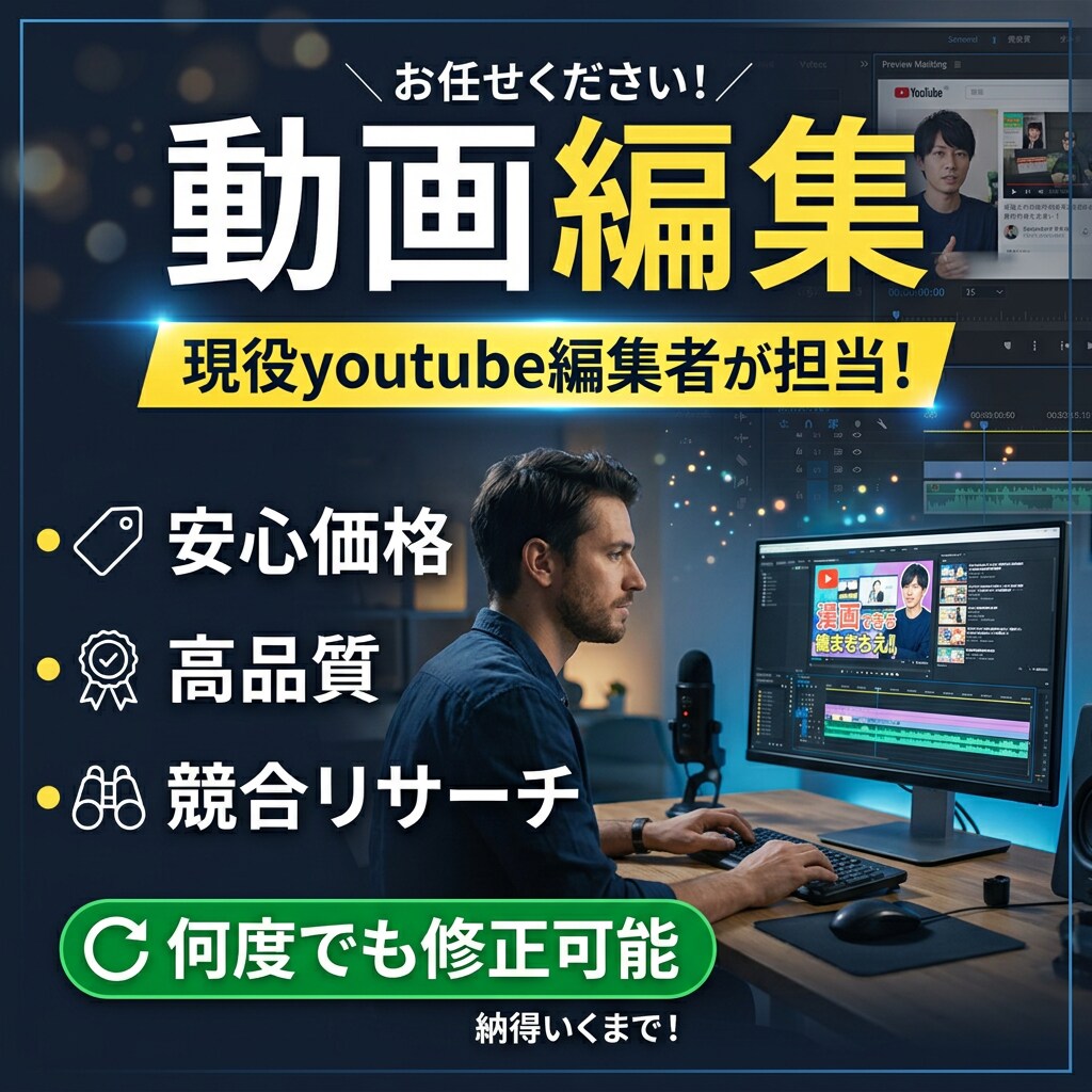 成果につながる動画編集いたします 現役youtube編集者が担当 イメージ1