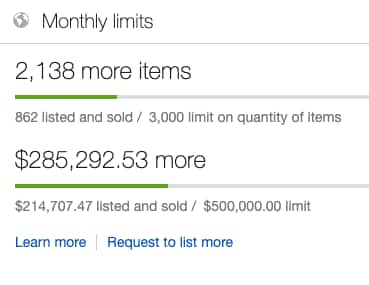 ebay輸出 リミットアップ代行を承ります [ebayリミットアップまで 業界最安値で安心サポートあり] イメージ2