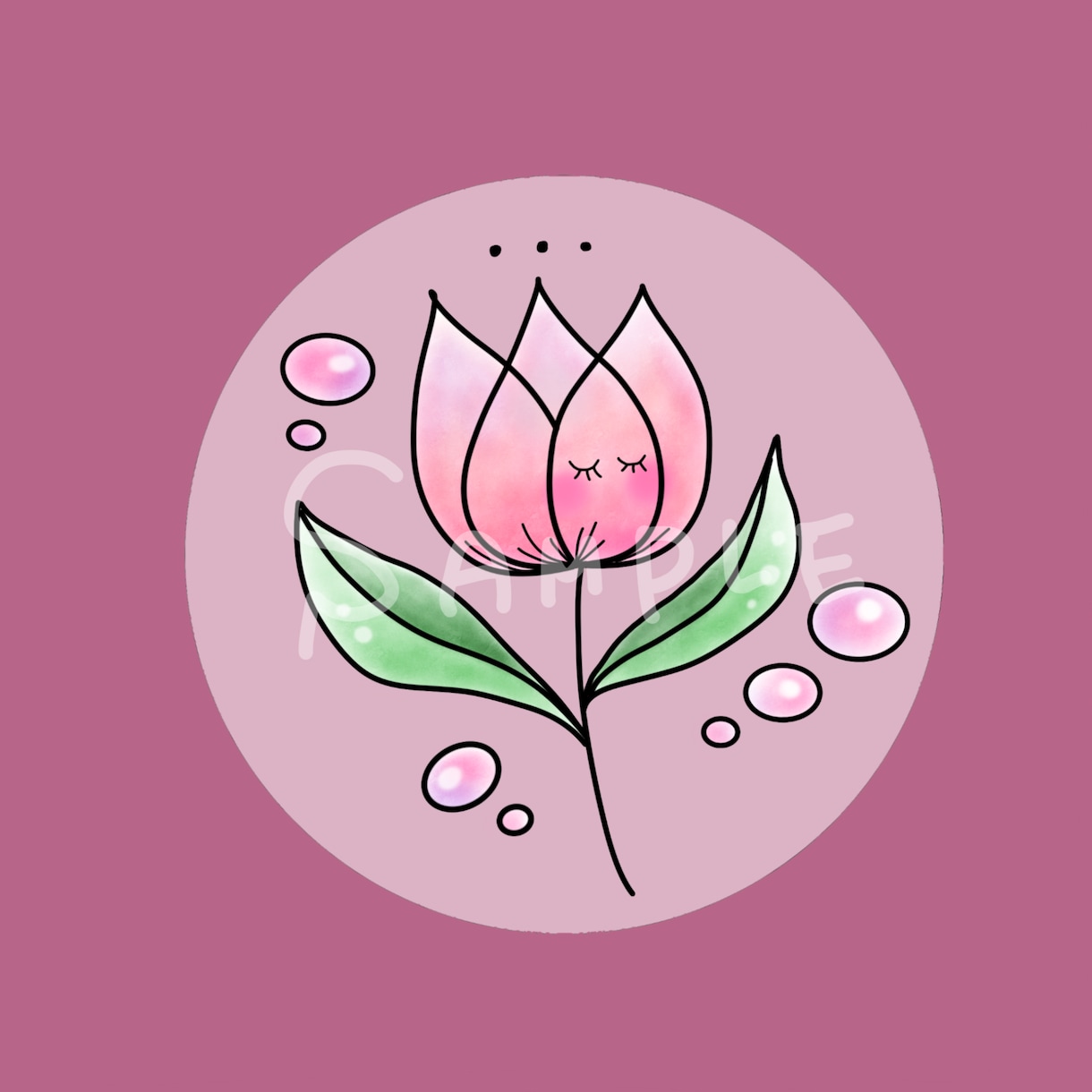 珍しいアイコンで差をつけよう！お花アイコン描きます 【修正無料♡】即修正&即納品！！オーダー方法も簡単です♡ イメージ9