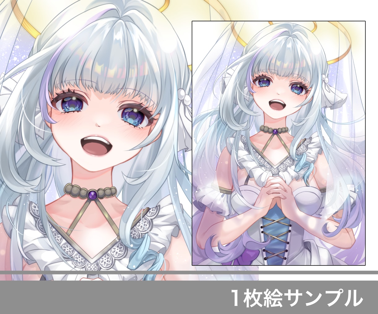 丁寧、綺麗な思い出に残る1枚絵、お撮りします 動画編集用、FA、記念イラストが人気です イメージ4