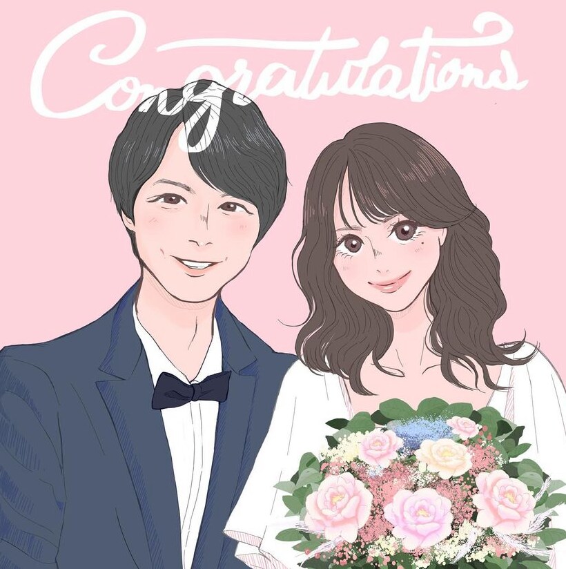 写真をもとに記念イラスト作成いたします ポップで可愛いイラストをお祝い記念にいかがですか？ イメージ1
