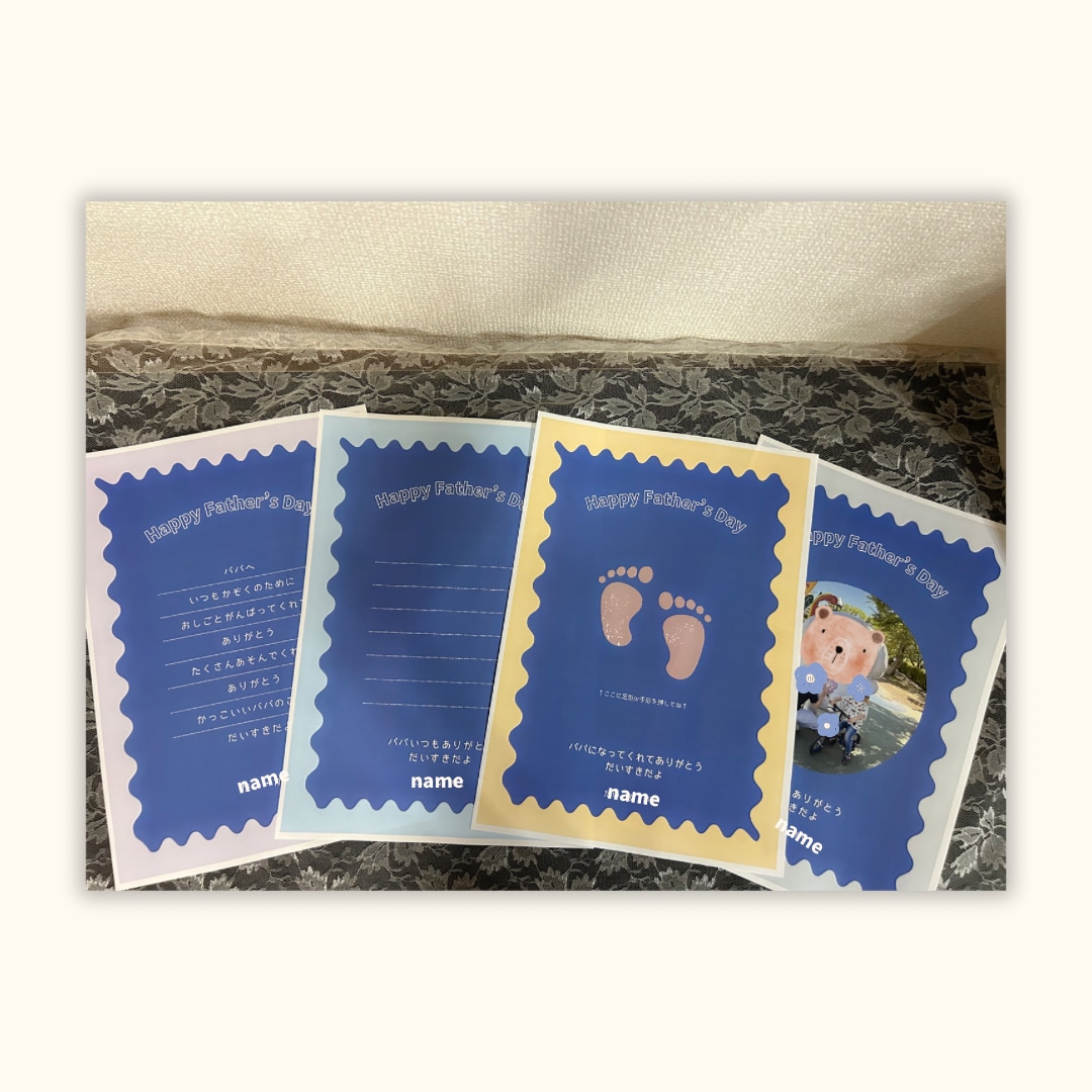 父の日カード制作代行します 写真を送るだけ！忙しいママ必見！お洒落な父の日カード制作代行 イメージ10