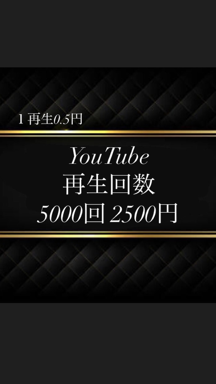 💬ココナラ｜海外再生YouTube５０００回＋再生します   アンナAnna  
                5.0
             …