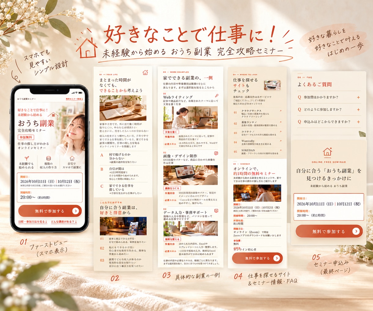 商品・サービスが伝わるLPを制作します 伝える順番まで考えて、読み手に届く1ページに仕上げます イメージ4