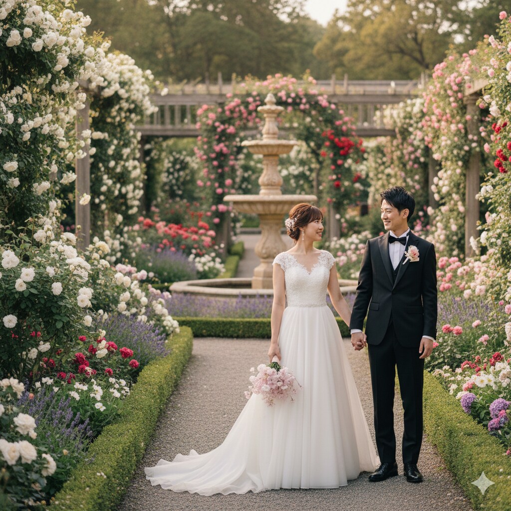 岐阜・名古屋中心　ウェディング前撮写真の撮影します 二人の一生の思い出を写真に残す イメージ1