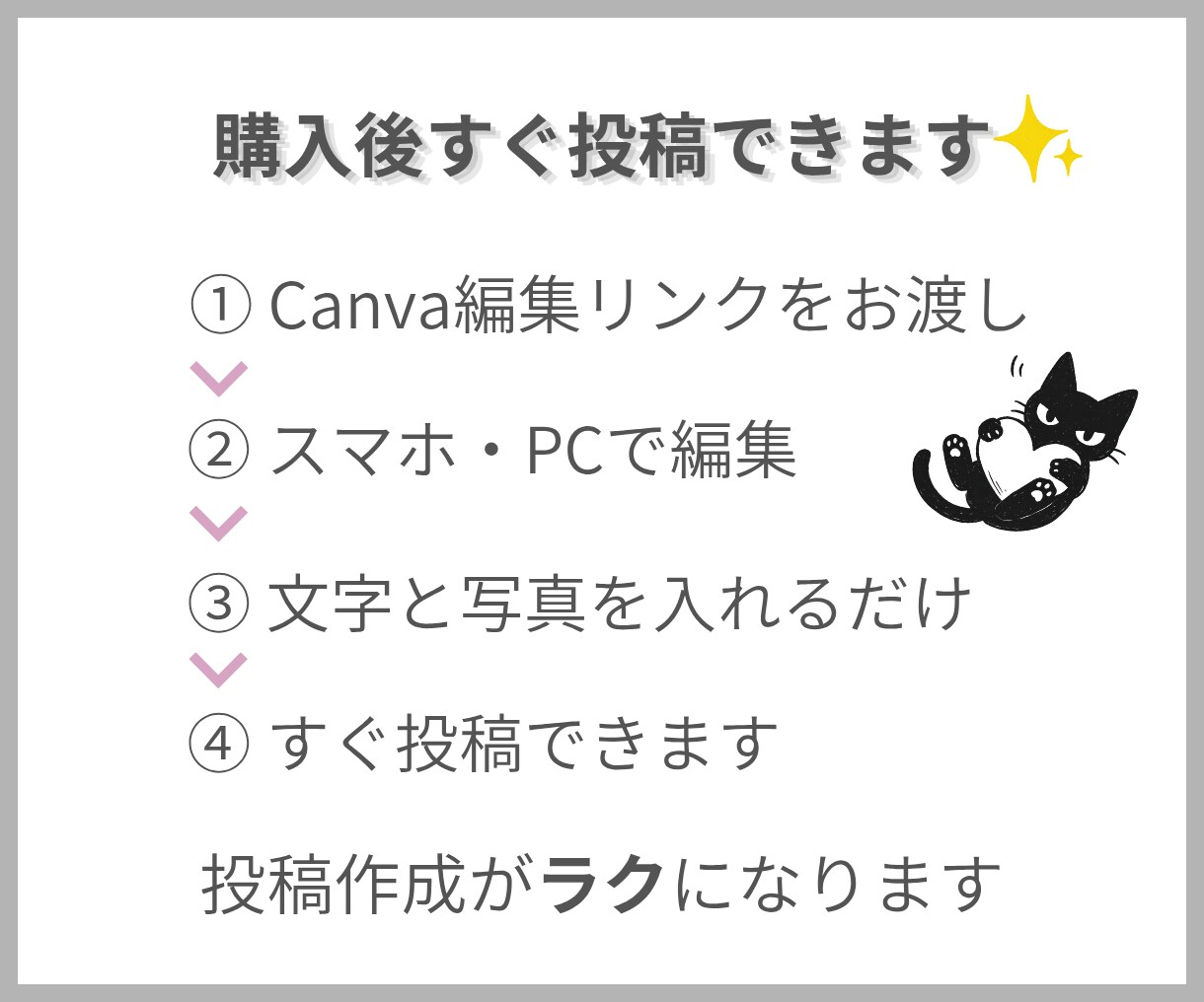 見やすいビジネス投稿に！インスタ用テンプレ届けます 文字を入れるだけで完成。ノウハウ発信や教育投稿に最適です！ イメージ3