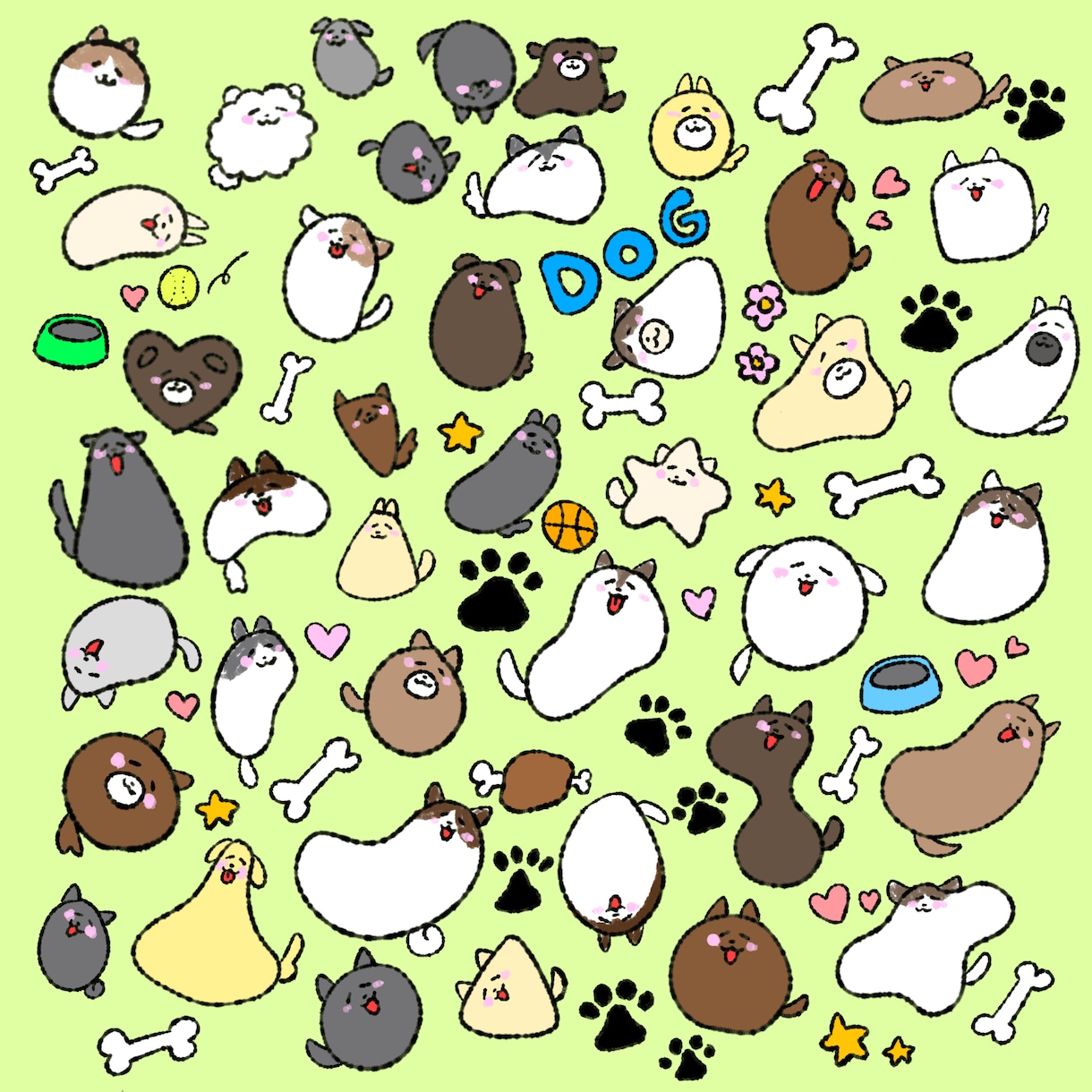 ゆるふわ動物のLINEスタンプを作成します ペット、好きな動物などでかわいいLINEスタンプを作成します イメージ2