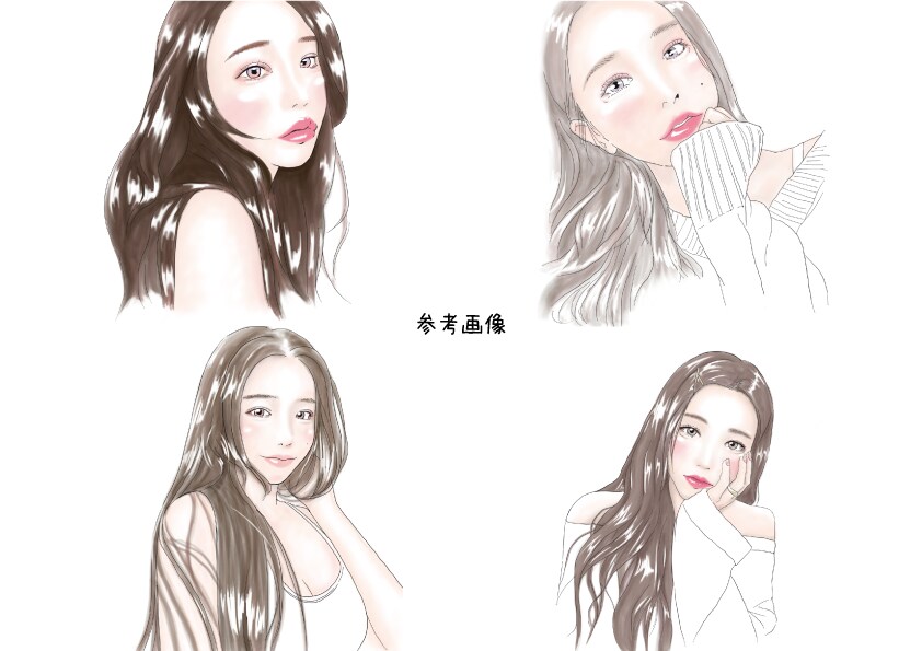 お写真の代わりに＊おしゃれな似顔絵お描きします SNSのアイコン、誕生日プレゼントやインテリアにも◎ イメージ4