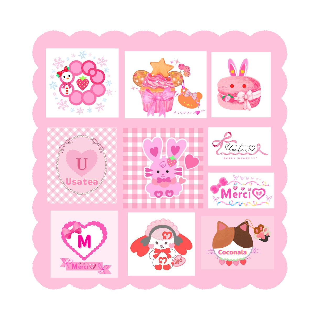 あなたのブランドの看板プリンセスになります ❥物語にふんわり寄り添うメルヘンチックなロゴデザイン♡♥︎ イメージ1