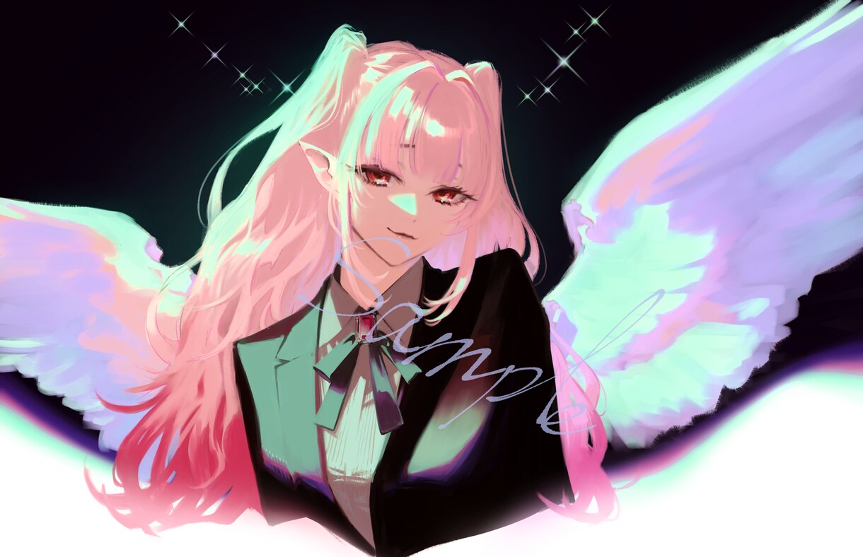 オリジナルキャラの一枚絵制作をいたします 商用・お任せ・デザインOKです イメージ2