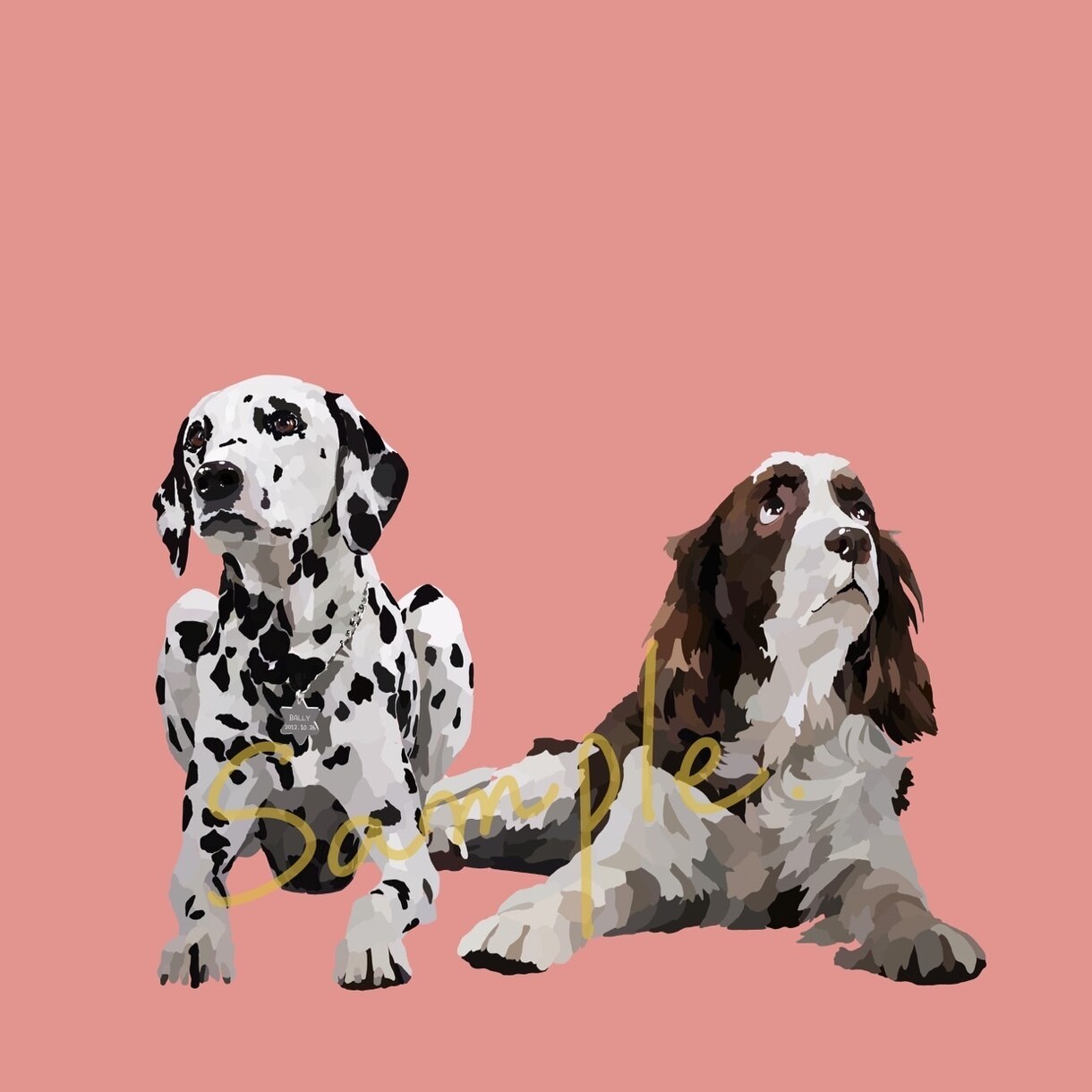 犬猫から小動物などペットをイラストで描きます SNSのアイコンやプレゼント、ロック画面、インテリアにも！ イメージ5