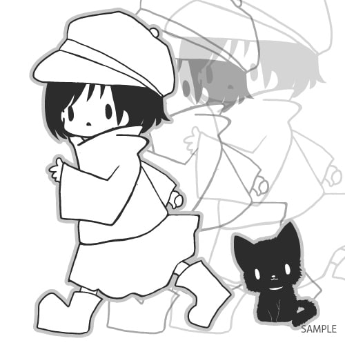 単色ゆるふわアニマル描きます ゆるっと可愛い動物さんをお届けします。 イメージ4