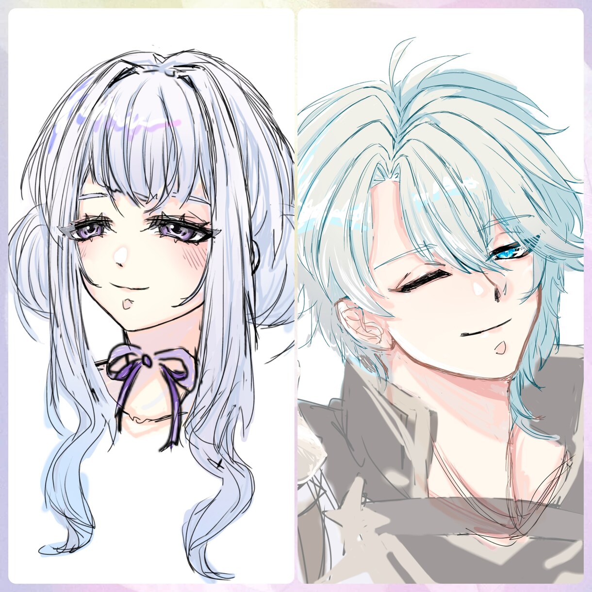 イラスト(立ち絵)描きます／ロゴネーム作ります アイコン・サムネ・SDミニキャラ・全身・夢絵・ロゴネーム イメージ2