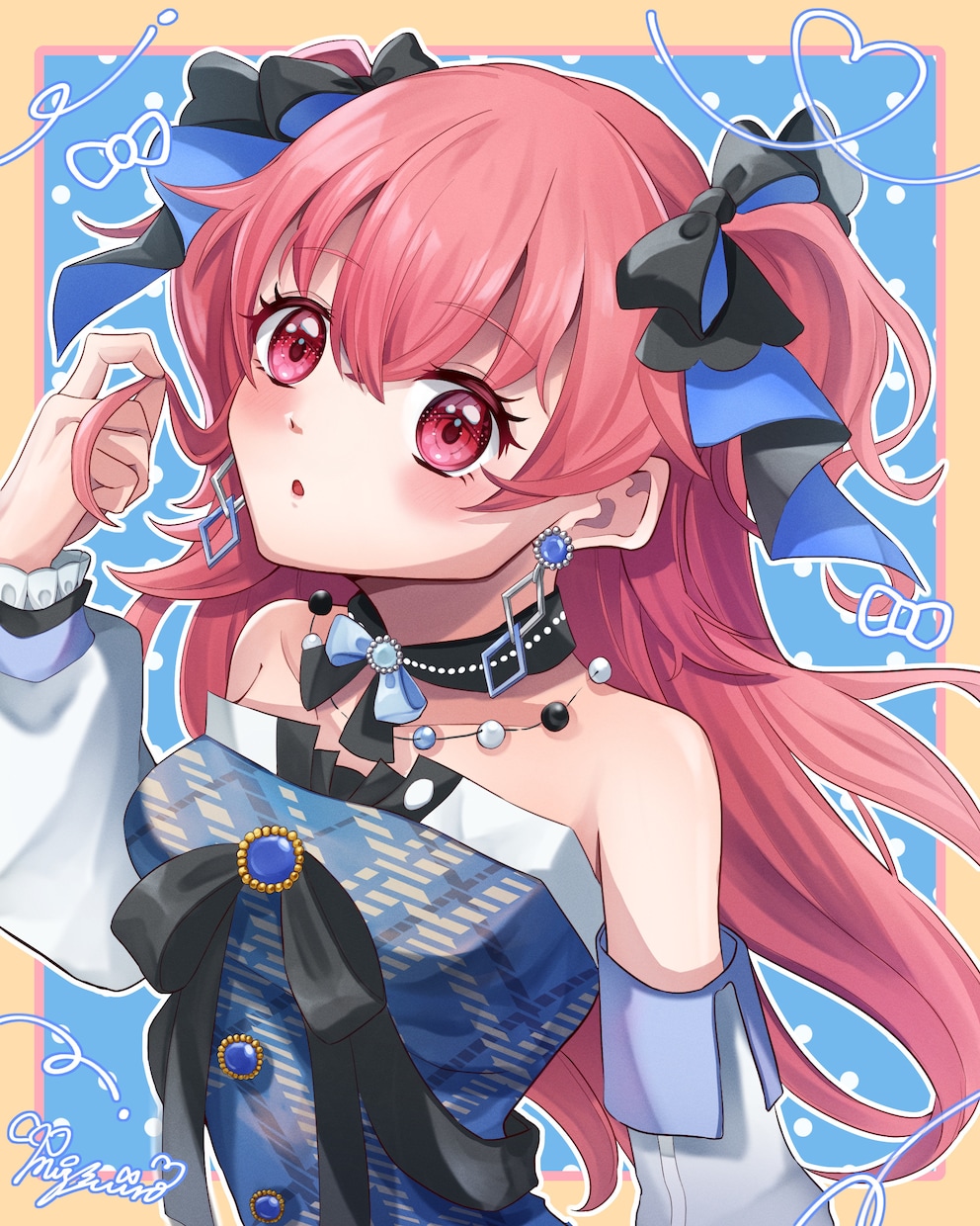 アイドル系・かわいい女の子イラスト制作します SNSや記念用にぴったりの一枚をお届けします イメージ1