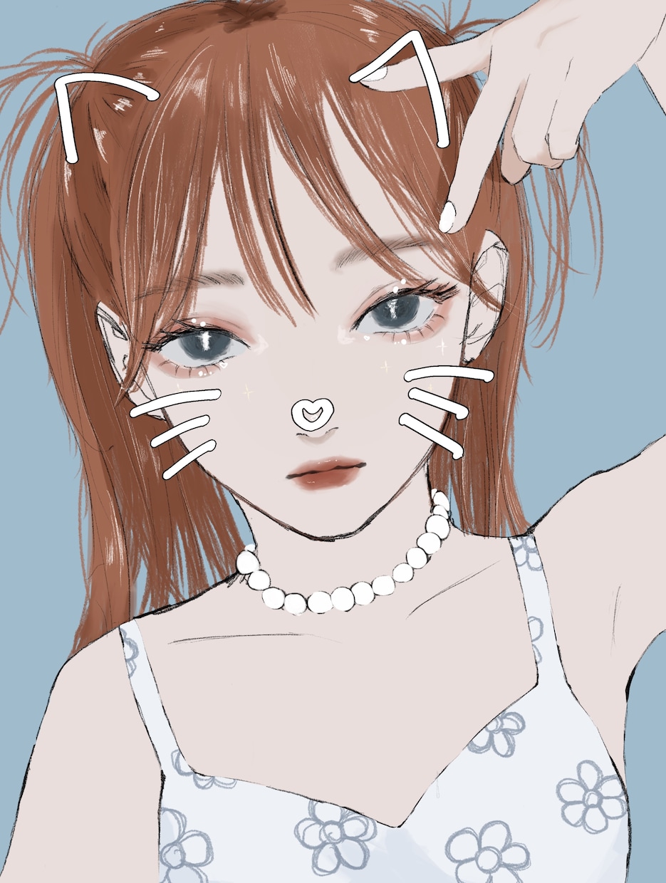 クールで可愛い女の子描きます 配信やsnsアイコンに可愛い子を是非！！ イメージ8