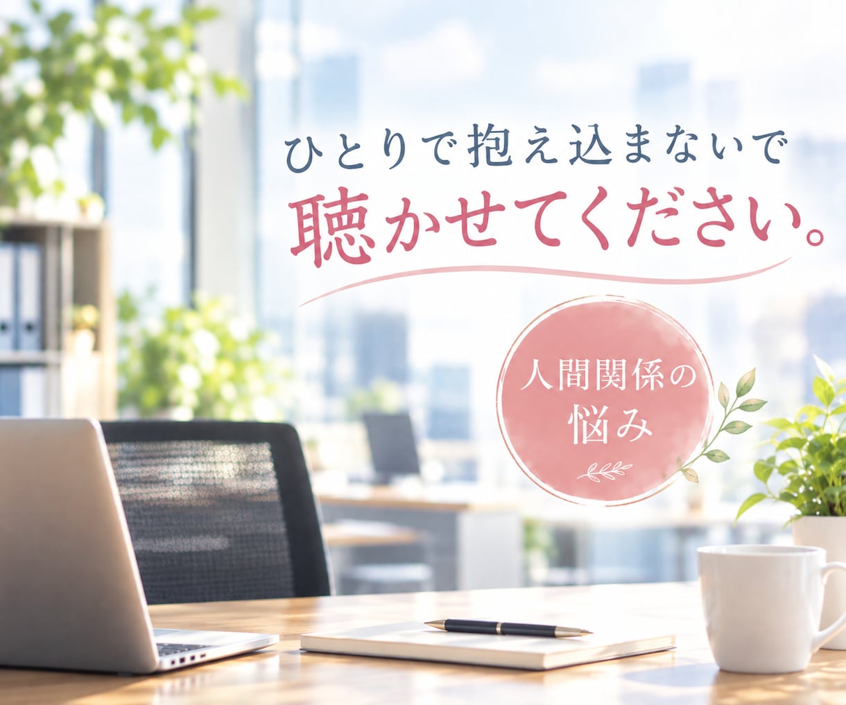 職場での人間関係・パワハラ・愚痴・いつでも聞きます ★悩み・不安・モヤモヤ・辛さ・理不尽なこと何でも話して★ イメージ6