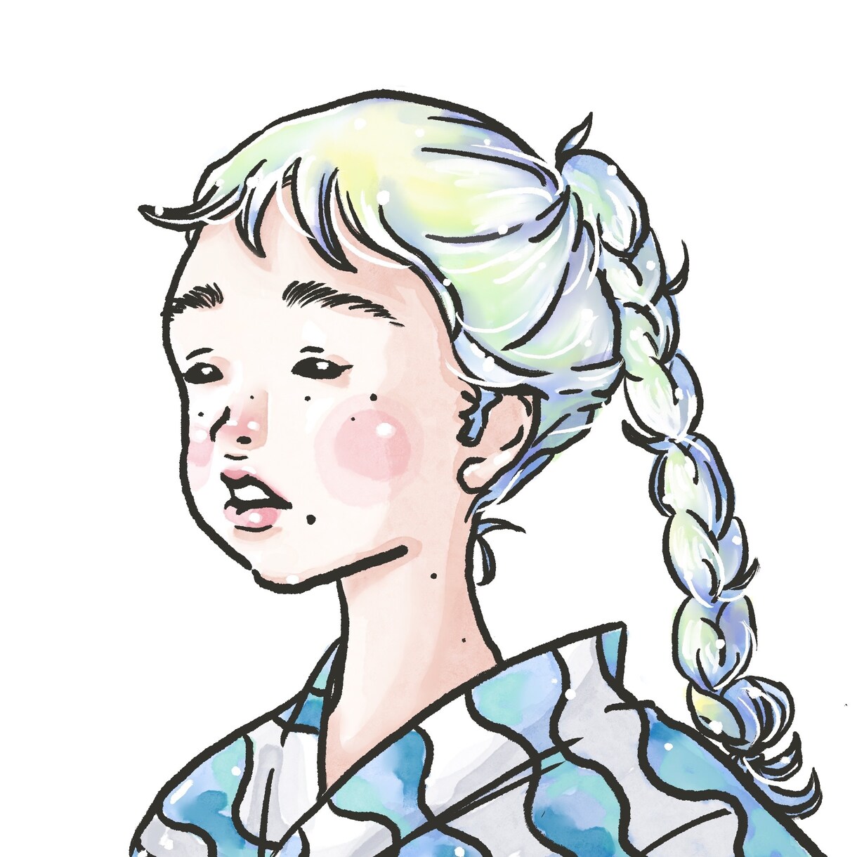 商用利用可能な使いやすい似顔絵を制作します シンプルな線画の似顔絵に、少しだけ個性を足したい方に。 イメージ8