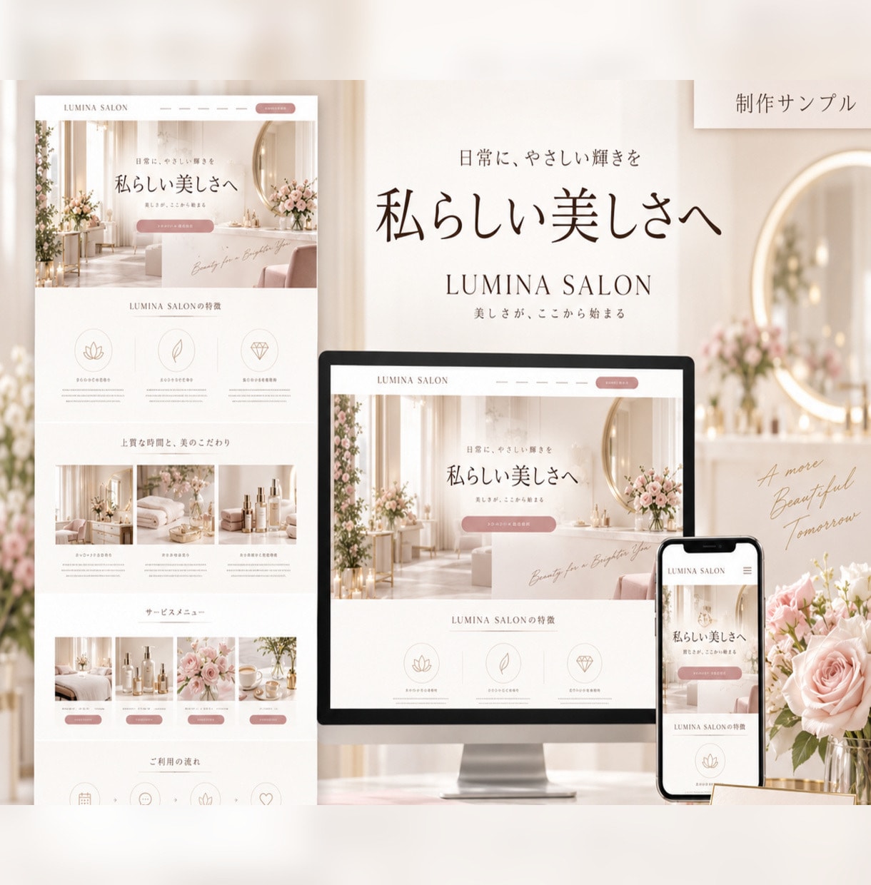 おしゃれで伝わるLPを制作します デザインと文章構成をまとめて丁寧に対応します イメージ2