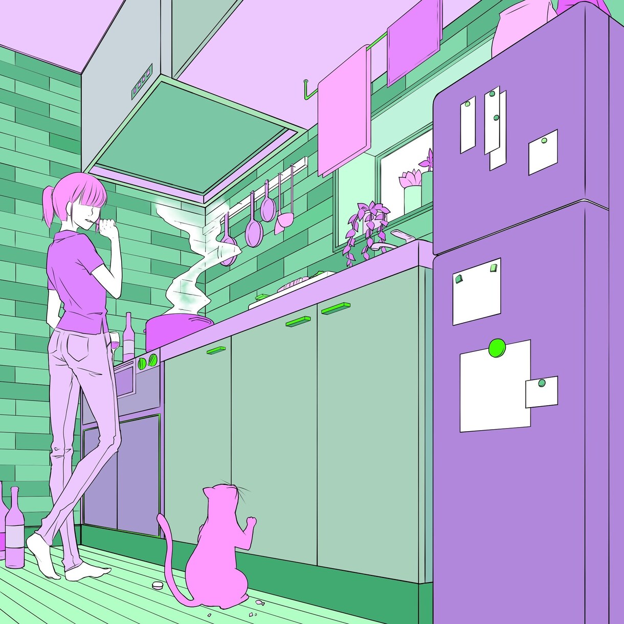 日常の一部を切り取ったような景色を描きます 生活感のある絵が得意です！(だらしのない部屋ならなおよし！) イメージ2