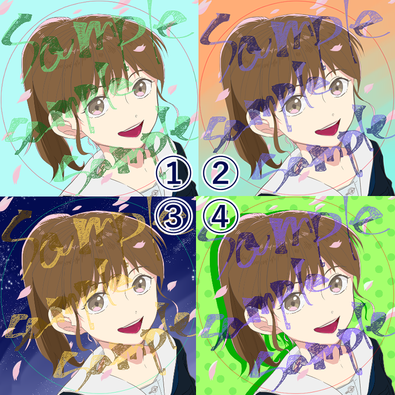 アイコンイラスト(完成品選択式)販売します 4パターンから選択してください イメージ2