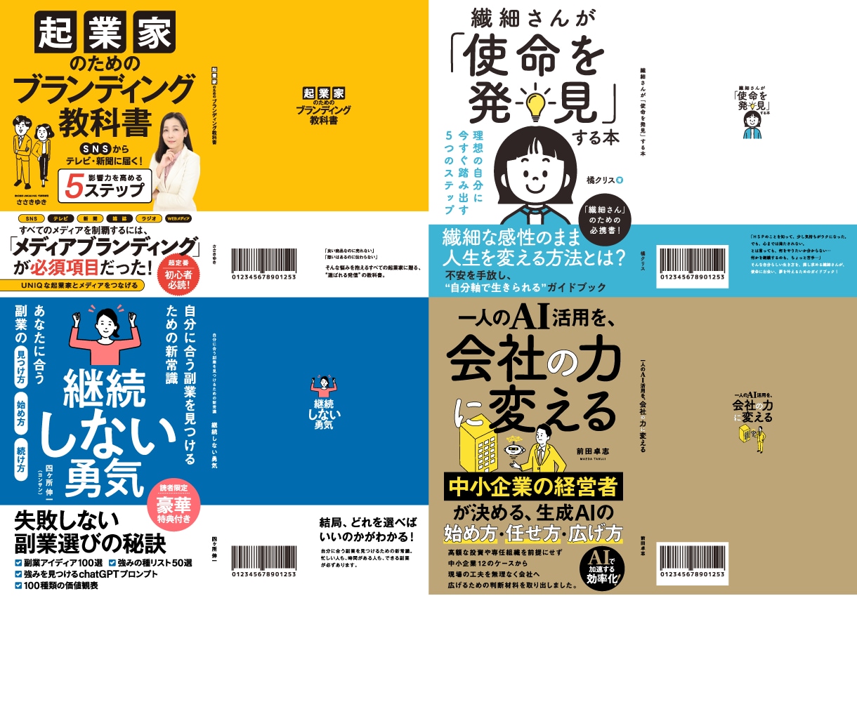 プロだから高いクオリティーのデザインが提供できます 【ペーパーバックの制作 4000円！（表・裏・背）】 イメージ5