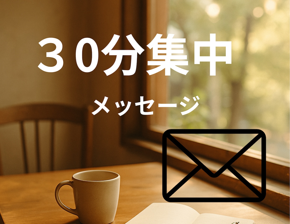 30分集中・*。メッセージでお話し聞きます 〜お試し期間中のため、延べ10名様限定で45分に延長中〜 イメージ1