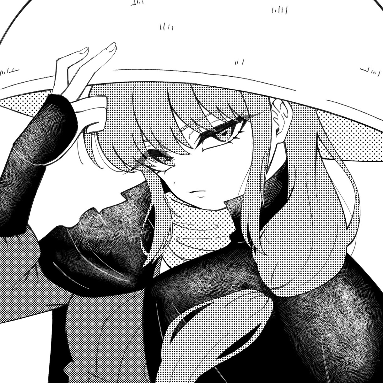 ダークでかっこいいイラスト描きます 鋭く刺すような目つきでこちらを見つめる絵描きます。 イメージ3