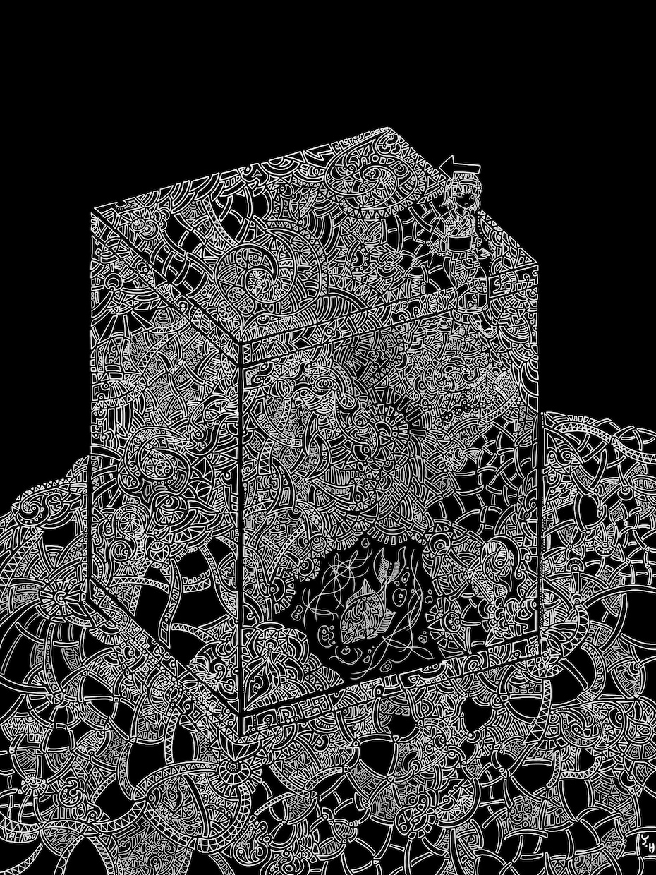 模様で形作った1枚絵を描きます あなたのイメージを形にさせてください。 イメージ7
