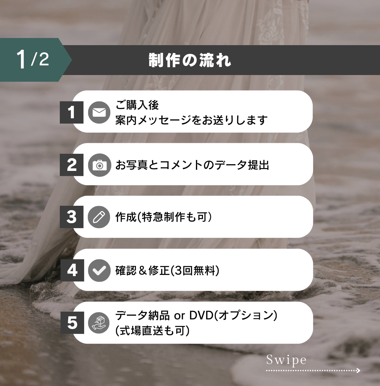 おしゃれな結婚式オープニングムービーを制作します 【最短即日仕上がり】映像制作歴8年のプロ品質！ イメージ9