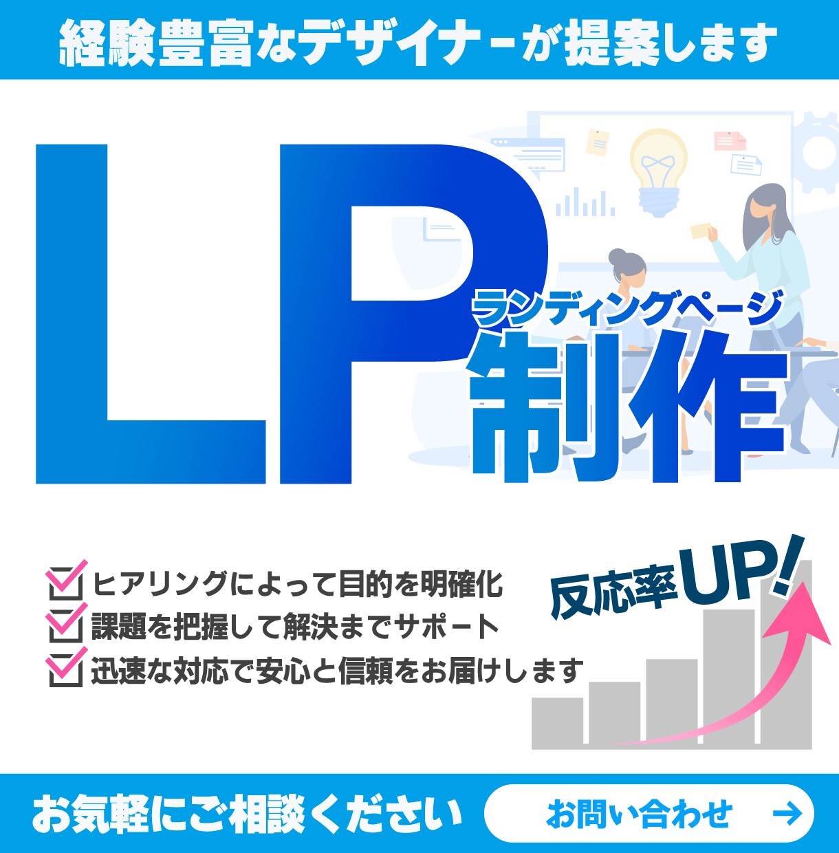 売上アップに直結するLPを高品質で制作します 原稿作成サポート！伝わるLPをデザイン イメージ1