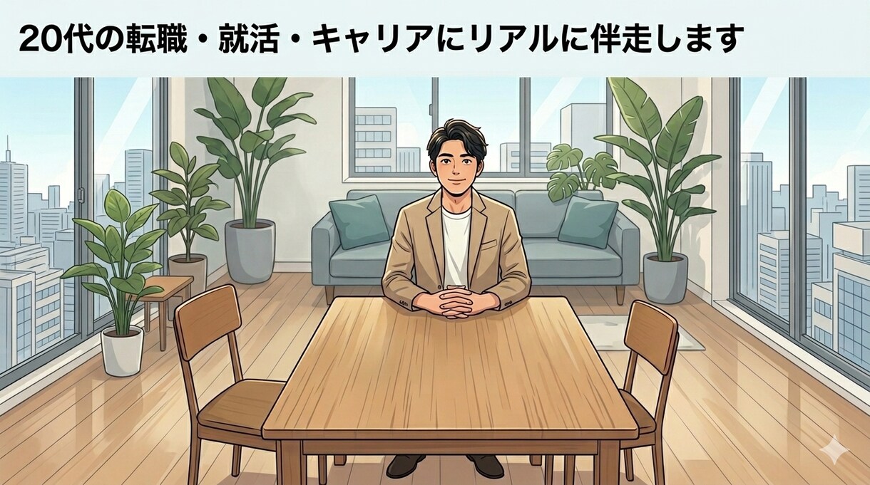 20代の転職・就活・キャリアにリアルに伴走します 2度の転職と挫折を経験した現職の経営企画が本音で答えます イメージ1