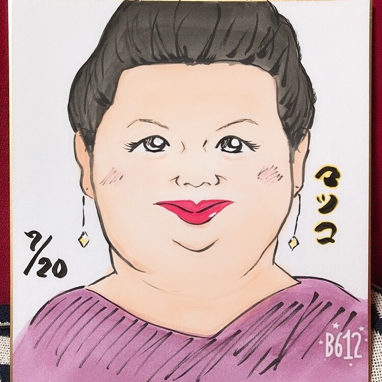 温かみのある手書き色紙似顔絵イラスト描きます お祝い事や記念日、プレゼントに似顔絵を イメージ2