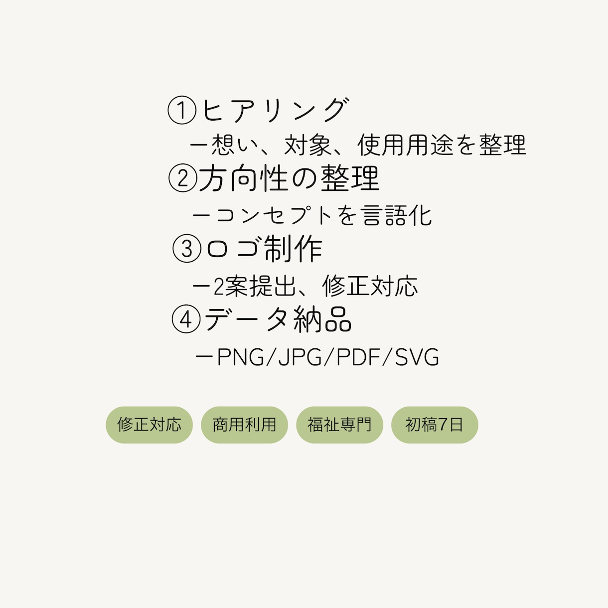 介護・福祉専門ロゴ制作｜現場経験者が設計します 福祉事業・開業・小規模事業者向け イメージ2