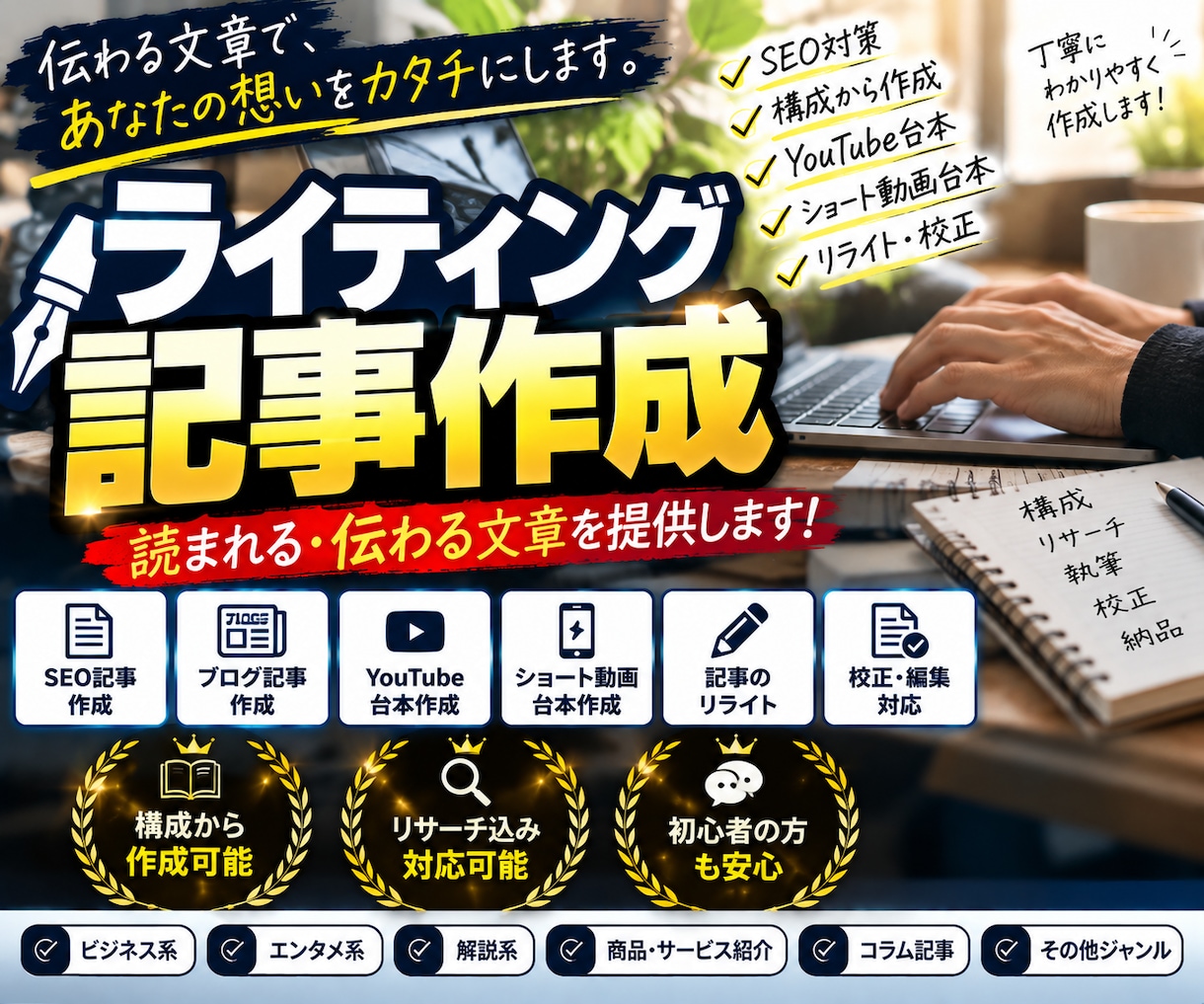 動画台本作成します あなたの伝えたいを、動画で届く言葉に イメージ1