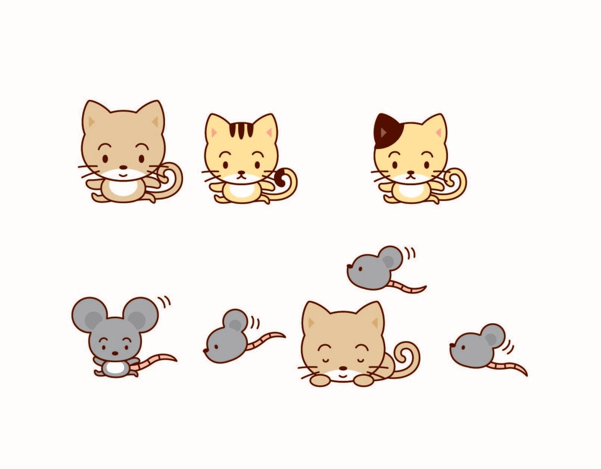やわらかいタッチの動物ファミリーのイラスト描きます 書籍や広告でデザイン歴20年なので、ご要望にしっかり最速で！ イメージ3