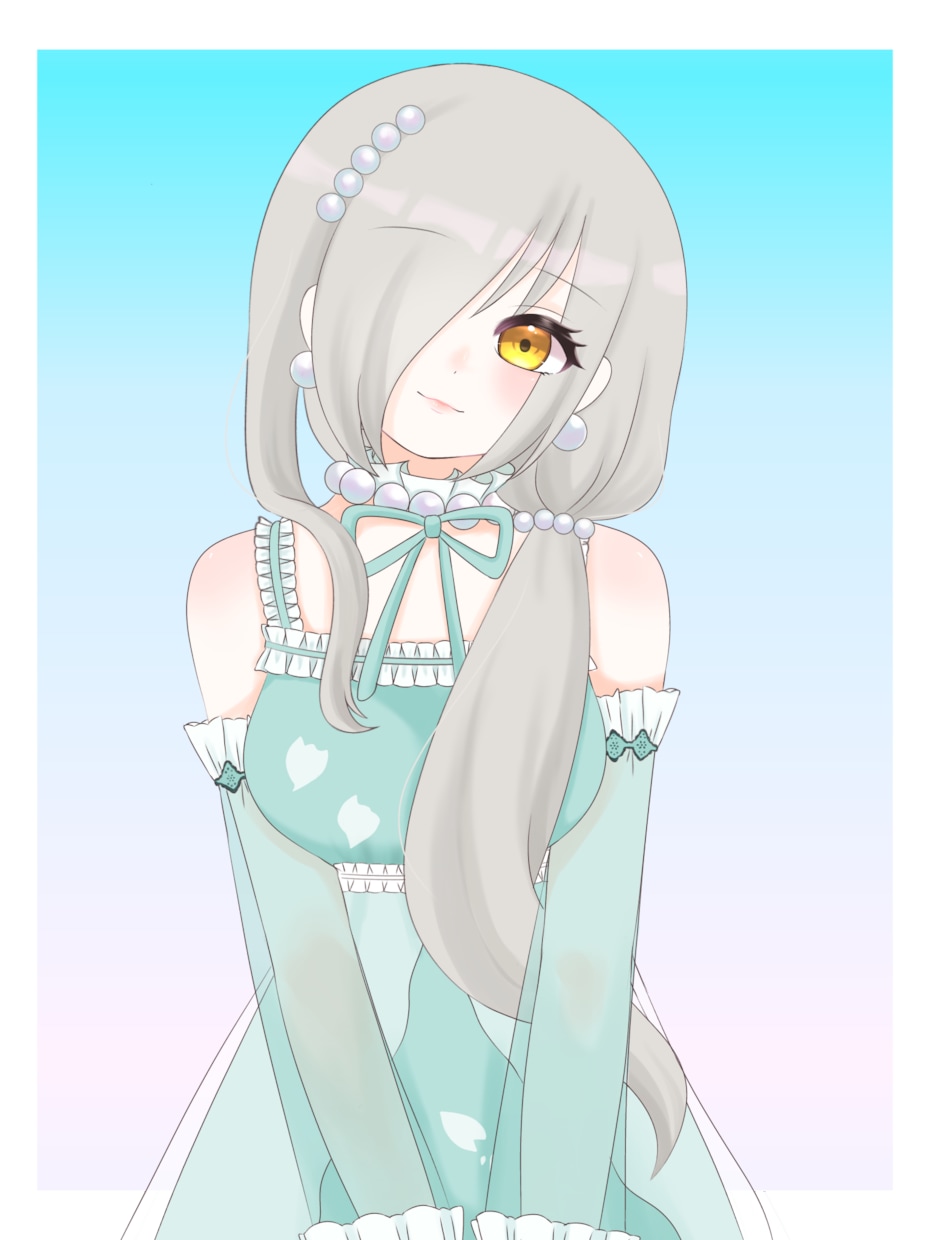 商用利用込！はっきりとした可愛い一枚絵描きます 瞳のキラキラ感とツヤ感が特徴です♡ イメージ5