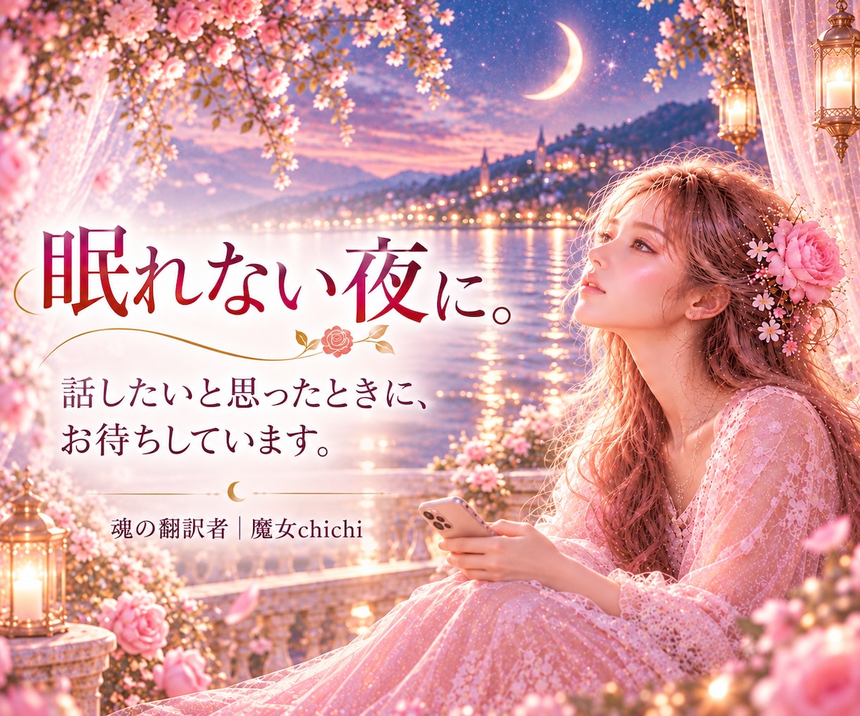 考えすぎて眠れない夜のお話をお聴きします 恋愛・仕事・人間関係、夜にめぐるお気持ちをそのまま話せます イメージ6