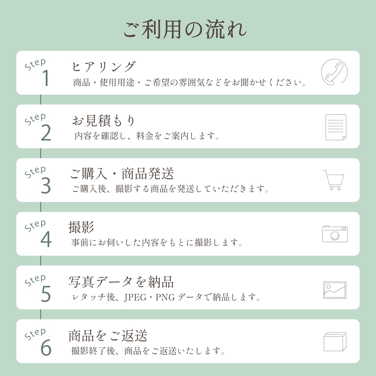 世界観が伝わる商品写真を撮影します SNSやECで使える、あなたらしい商品写真を イメージ2