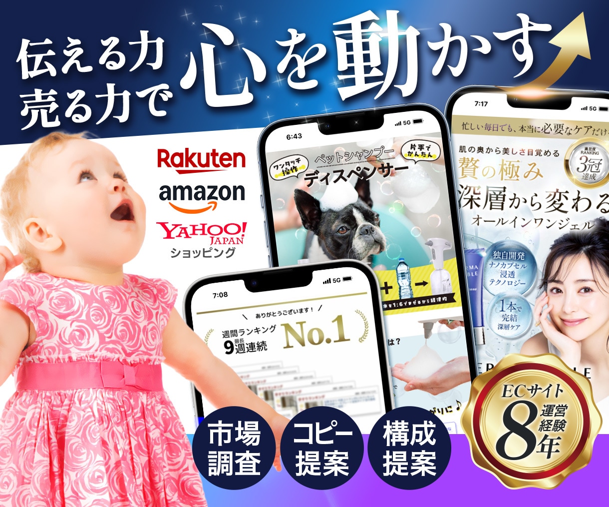 楽天アマゾンなどEC商品画像の制作します EC運営経験者が心を動かす商品ページをまるっと提案 イメージ1