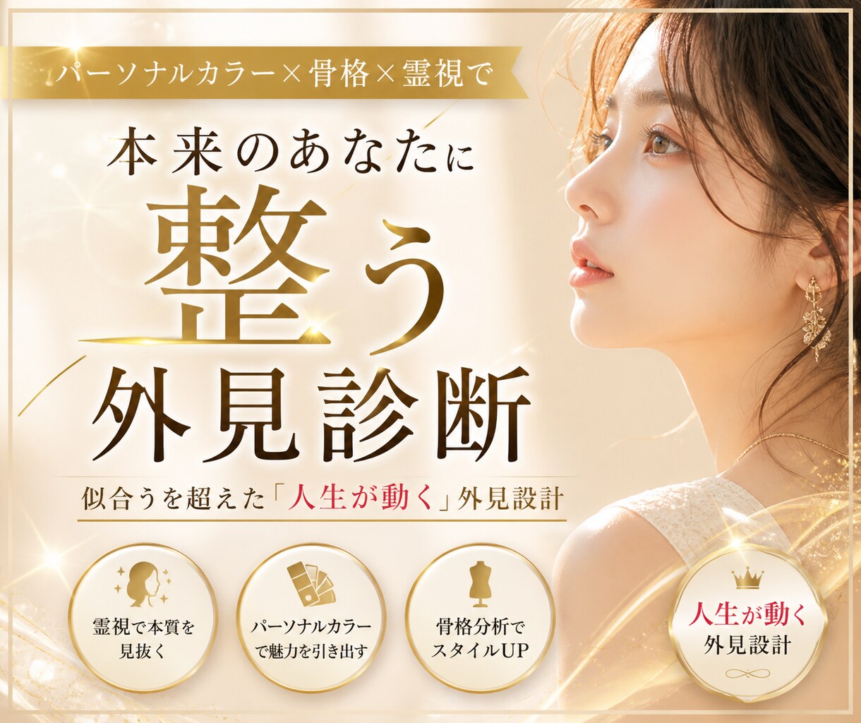 恋愛が動く外見プロデュースします 選ばれない原因を霊視で見抜き根本改善 イメージ1
