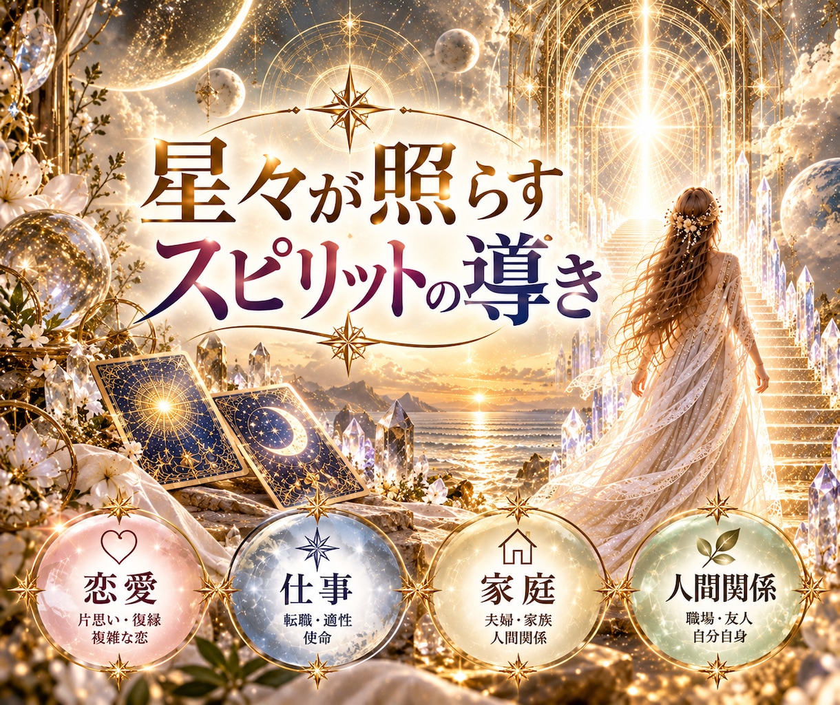 高次元♾️天使のささやき✨スピリットの愛で導きます 恋愛、仕事、家庭、人間関係、お悩み寄り添い鑑定します イメージ1