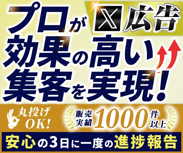 X広告であなたのサービスをPRして集客いたします 集客にお悩みの方必見！適切なﾀｰｹﾞﾃｨﾝｸﾞで効率良く集客 イメージ1