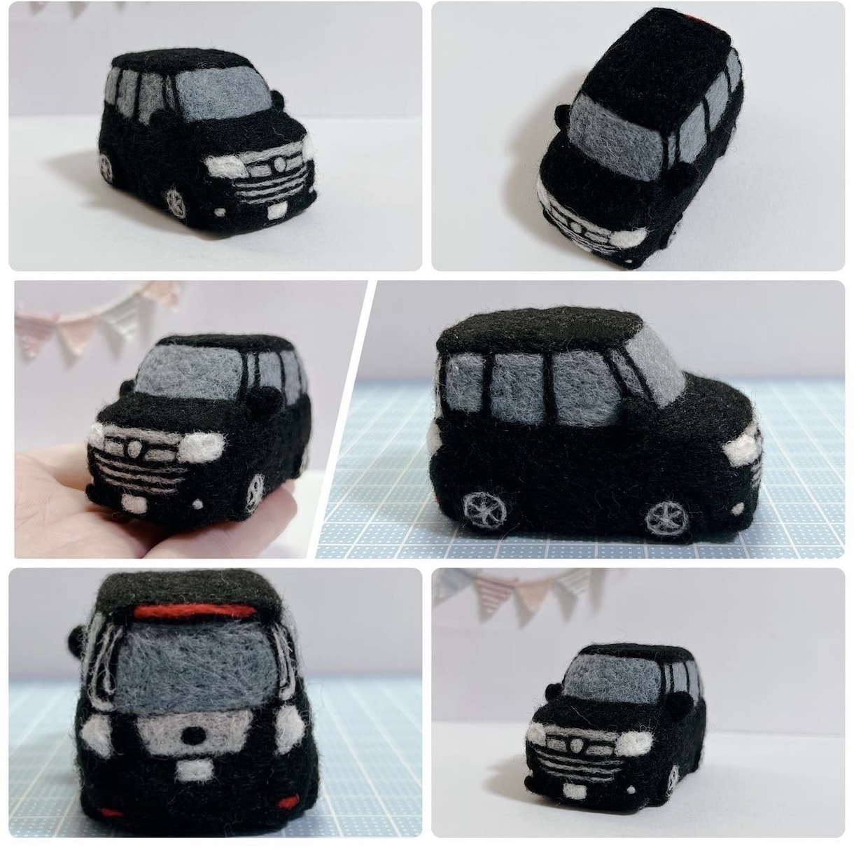 羊毛フェルトでミニカーをつくります (こちらのページは手のひらサイズです)プレゼントにも イメージ5