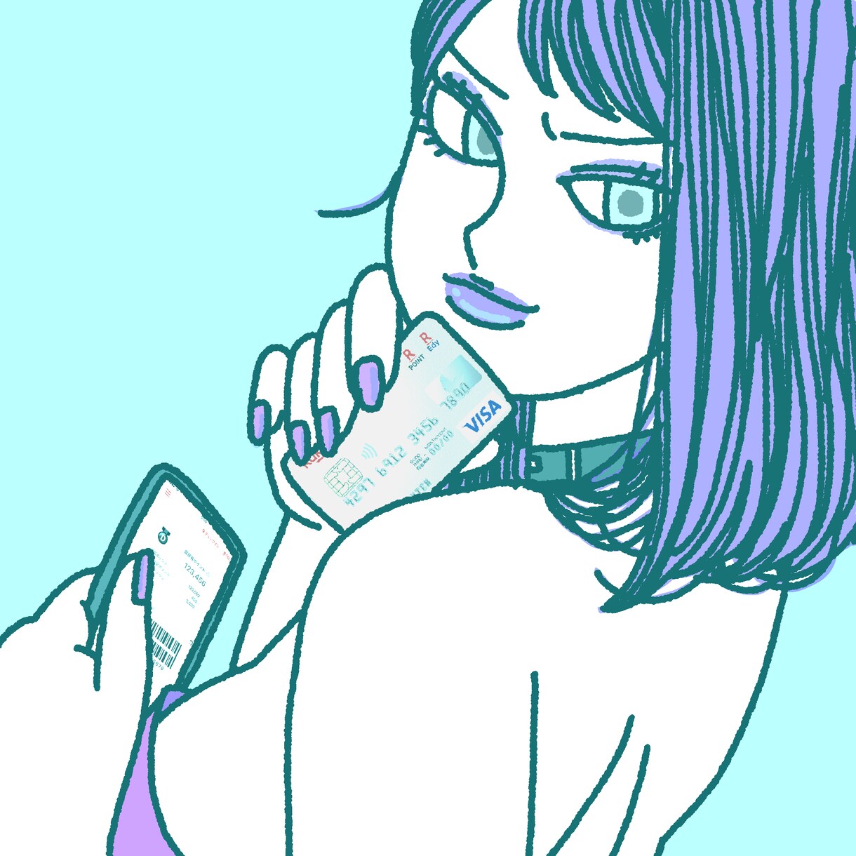 ブロガー必見！POP女子アイコン描きます フォロワー数UP！★表情追加もOK！ブログに最適｜商用利用可 イメージ7