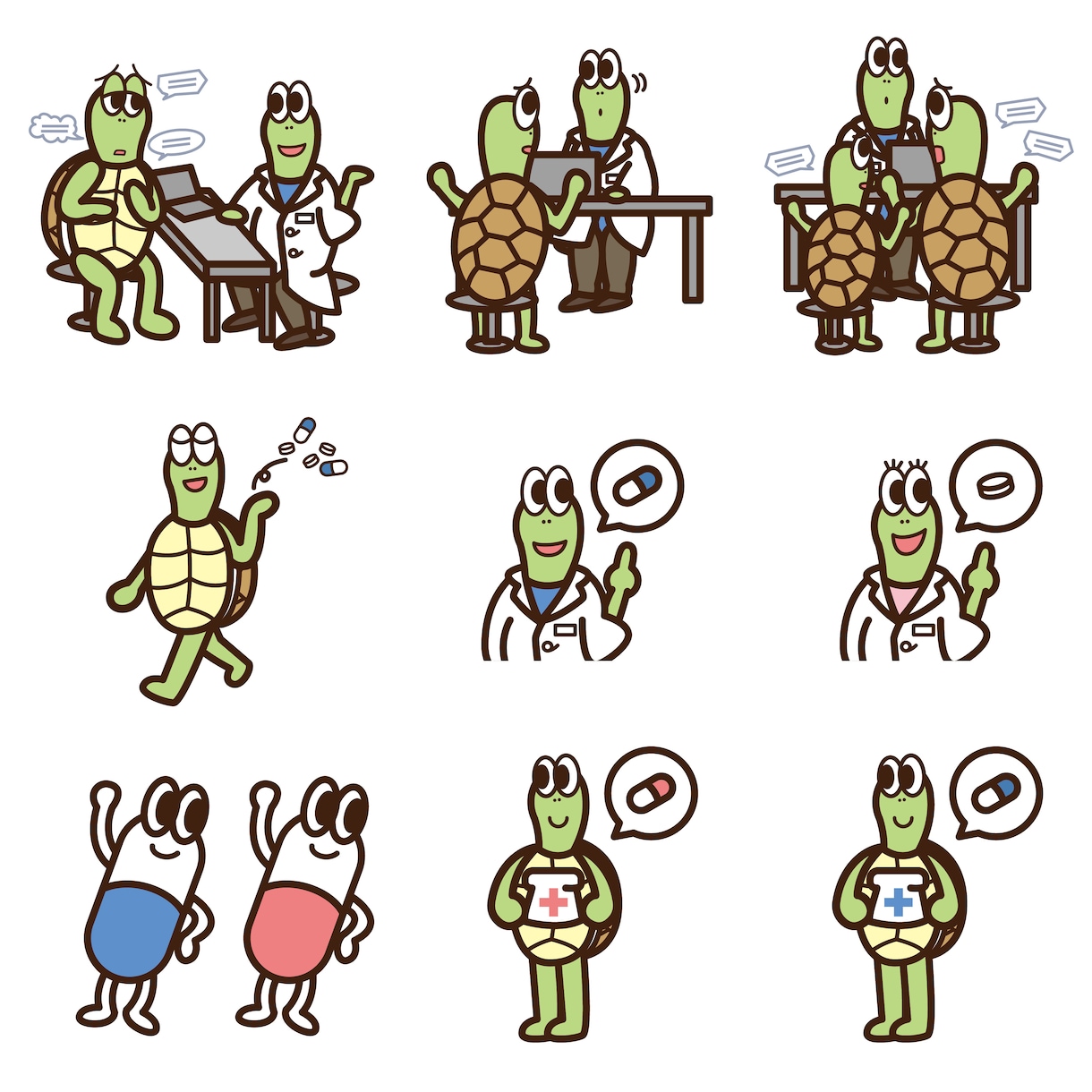 複数カット3点〜かわいいイラスト描きます チラシ、画像、動画など印象付けたい方へ イメージ2