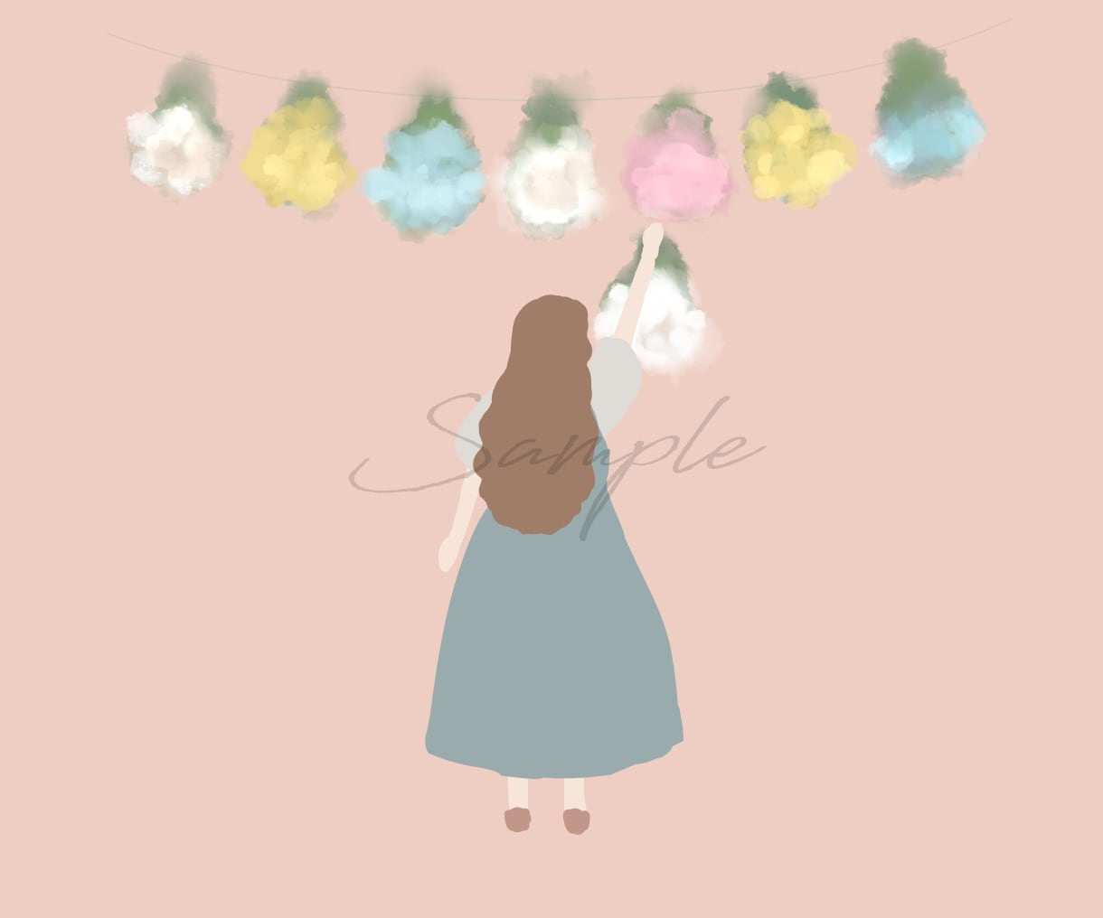 シンプルなわたしのせなかアイコンお描きします SNS・ブログ・YouTube・プロフィールアイコンに୨♥୧ イメージ3