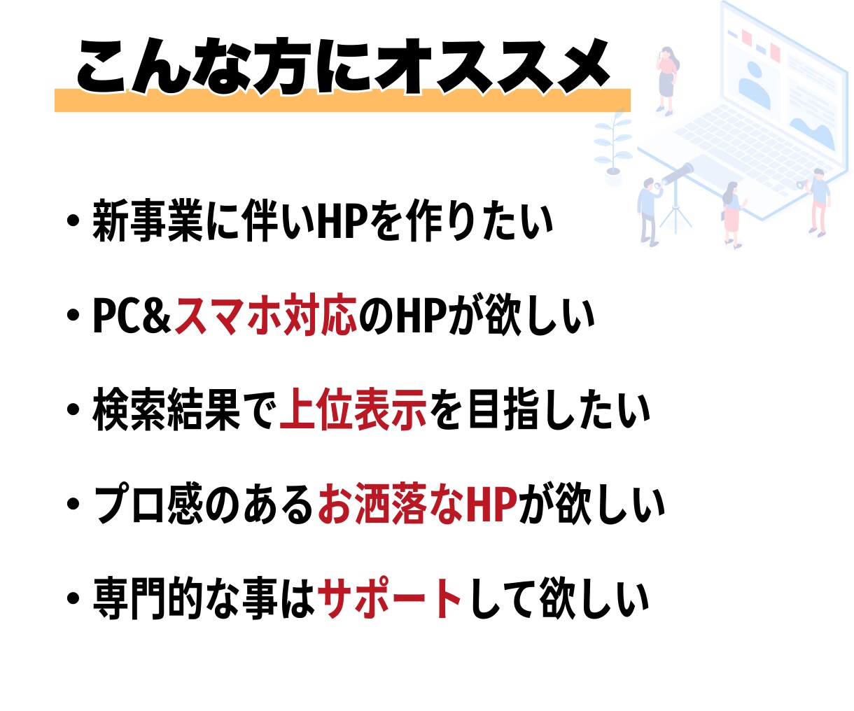 集客につながる高品質ホームページを制作します WordPressで高品質＆更新も簡単なHPを提供します。 イメージ2