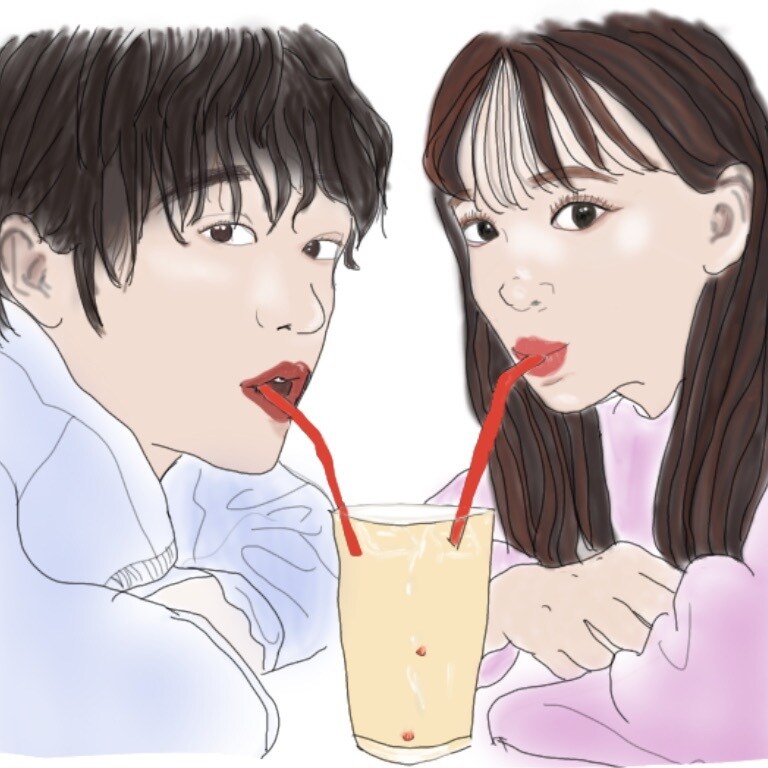 あなたの思い出やお気に入りの画像を元に絵を描きます カップル、ご夫婦、結婚式、親子、等の似顔絵を書きます！ イメージ1