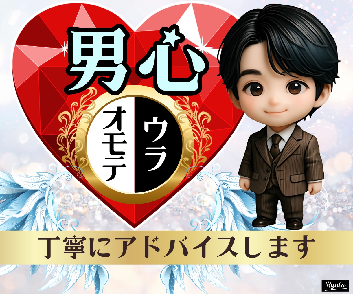 彼の気持ちを知りたい‼️男心の表裏を丁寧に伝えます 恋愛相談男性心理復縁マッチングアプリ遠距離不倫浮気失恋片思い イメージ1
